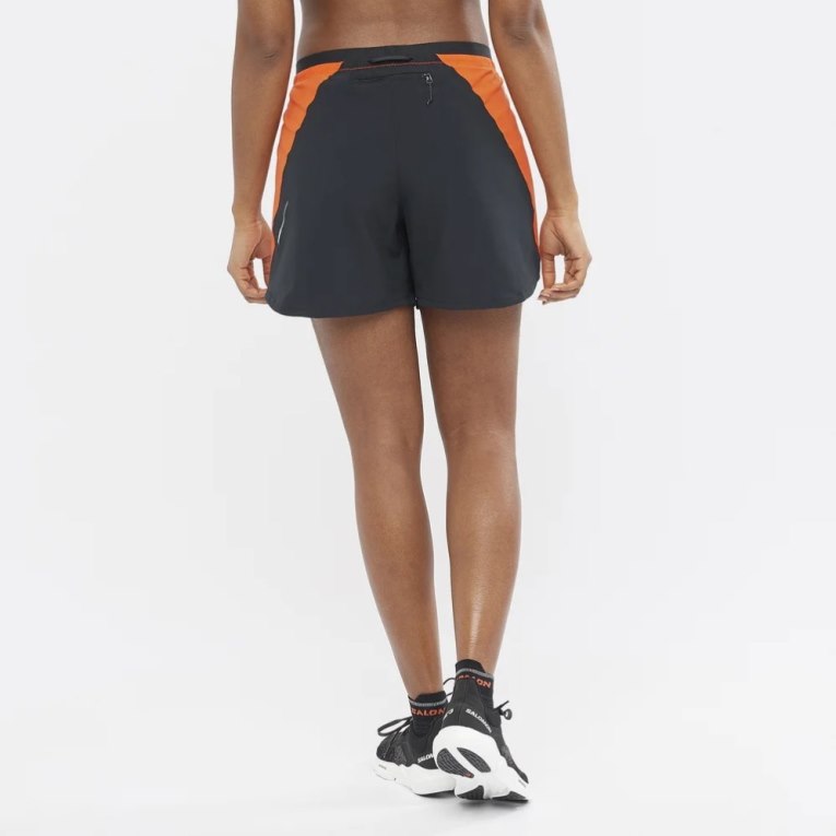 Orange Salomon Cross 5'' Women's Running Shorts | IE DQ5619